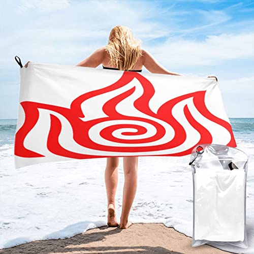 Serviette de plage à séchage rapide et super absorbante en microfibre Fire - 2