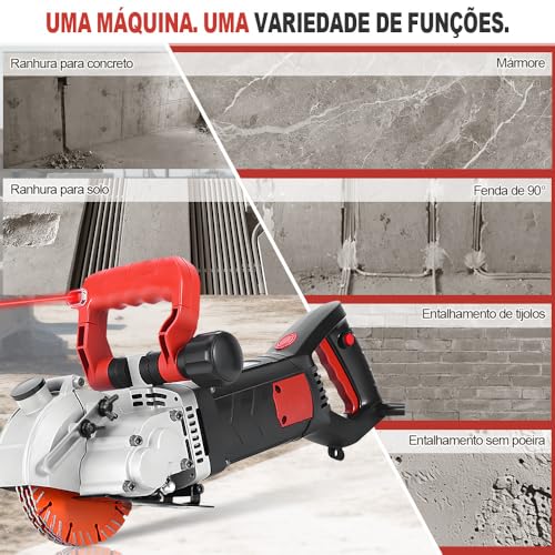 Serra Circular, Serra Mármore, Cortador de Parede 4800w 110v