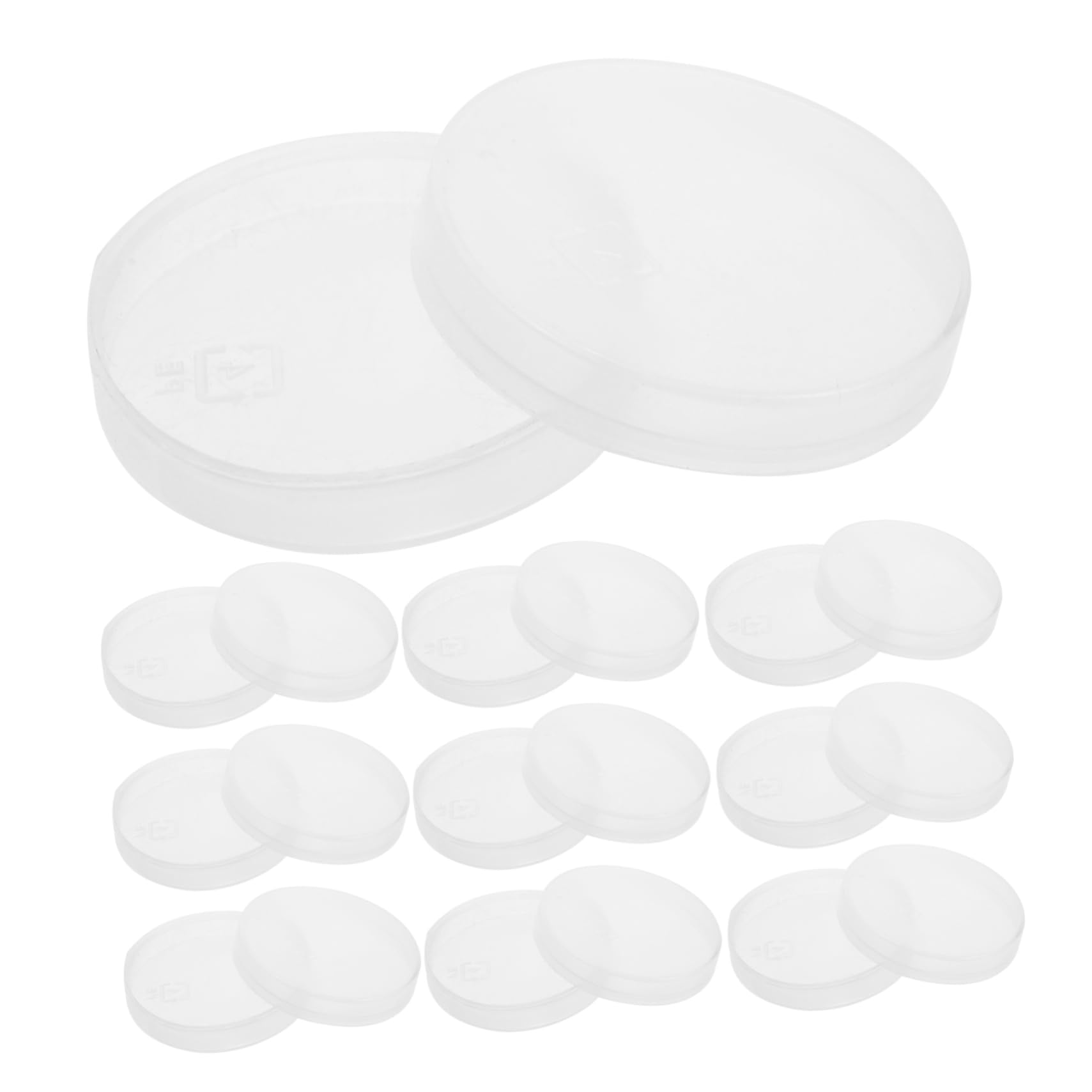 ERINGOGO Convenient Glue Dispensing Plate 20pcs Small Plastic Gluing Trays Round Design for Craft Projects