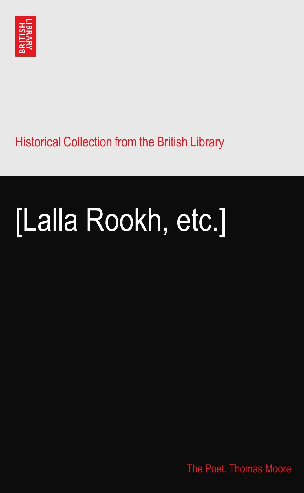 洋書 LALLA ROOKH 200年ほど昔の本です 洋書LALLA ROOKH 200年