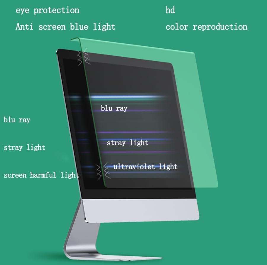 Luminexia Pellicola Protettiva per Monitor 17-27 "per Computer Desktop,Filtro Luce Anti-Blu,Pellicola Filtrante Anti-Ultravioletta per Protezione degli Occhi,per Programmatori,Amanti Gioco
