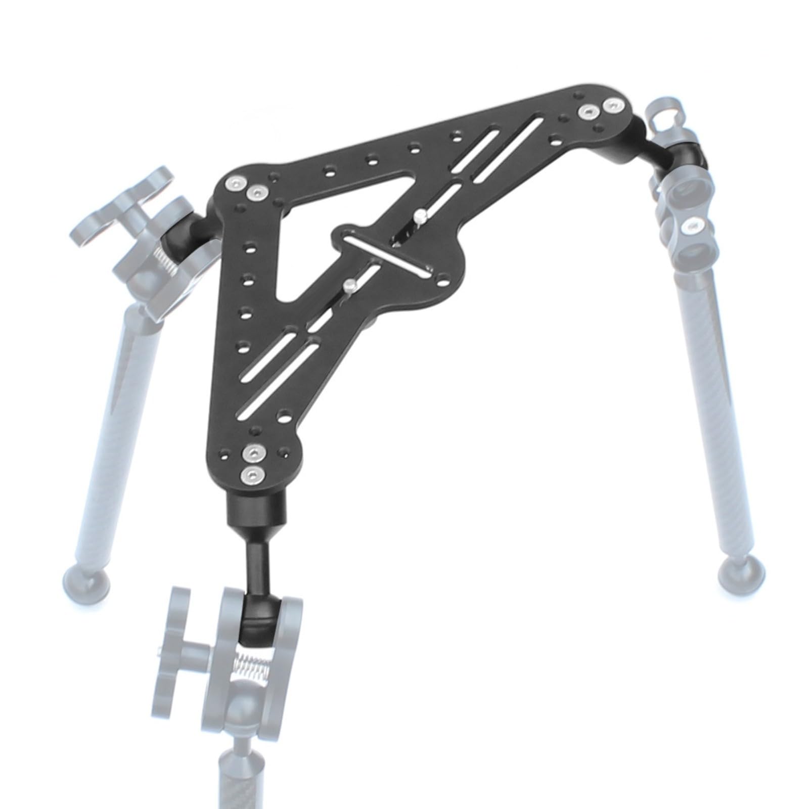 Soporte Triangular bacuático | Estabilizador Cámara para Buceo, Resistente Al sgaste, Soporte Aluminio con Rótulas Bola, Fotografía bacuática
