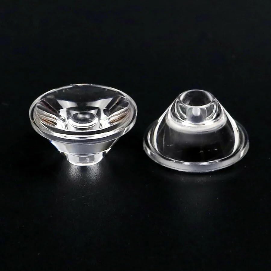 3pcs/Set Diameter 20mm 5/15/30/45/60/90/120 Degree Optical PMMA LED Lens Reflector Collimator for 1W 3W 5W LED Light Lamp Bulb E27 MR16 GU10 (Color : Smooth Surface, Size : 60 Degree)