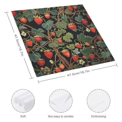 Servilletas de Tela con Estampado Floral Cuadradas 47.5 cm miniatura 2