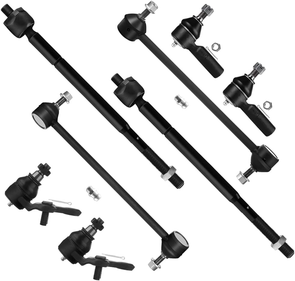 SCITOO 8pcs Front Suspension Kit Inner Outer Tie Rod End fit 1997-2001 for Toyota Camry 1997-2004 for Toyota Avalon Solara 1999-2001 for Lexus ES300 with Lower Ball Joint Sway Bar Link