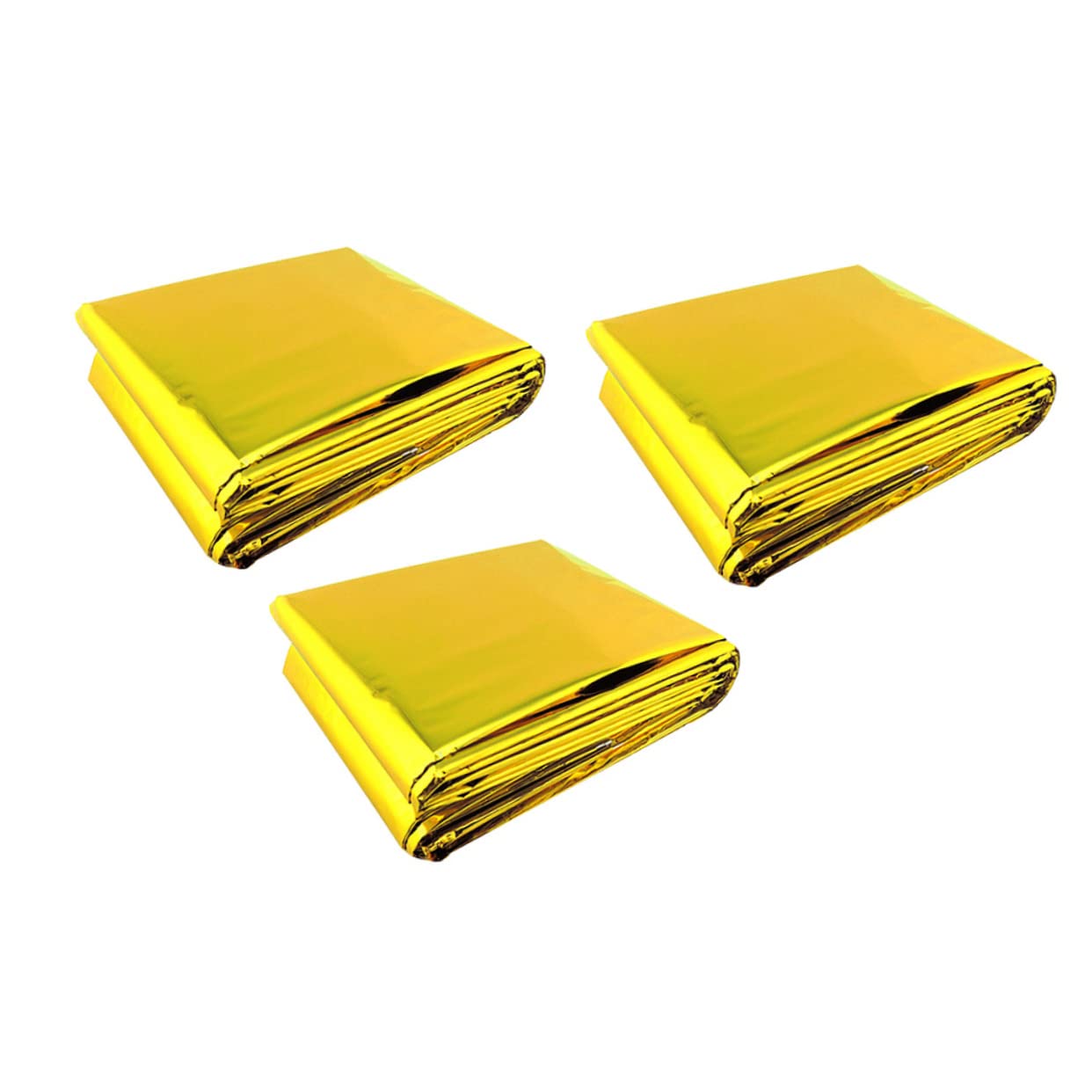 CORHAD 3pcs Space Blankets Safety Blanket Aluminum Foil Outdoor Must Haves Outdoor Blankets