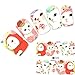 JUSTFOX - Autocollant pour ongles - Motif chat - Petit chaperon rouge - Pour ongles et pied