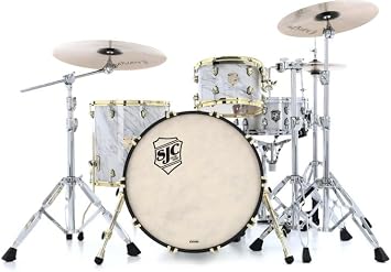 SJC Custom Drums Providence Series 3-piece Shell Pack - Calcutta White