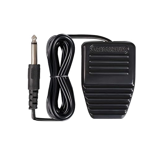 Dragonhawk Interruptor de pedal de pie de tatuaje F1