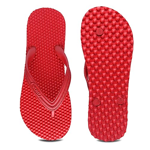 Image of YUKI Men and Women Slipper Accupressure Flip Flops Hawai Chappal for Home Daily Use