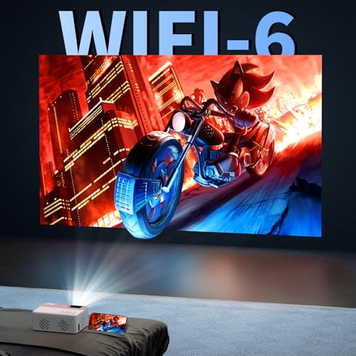 Image of TMY 1080P Full HD Portable Mini Projector, Bluetooth Movie Projector, Compatible with TV Stick /Smartphone /PC /Game Console /HDMI /USB, Indoor & Outdoor Use, Built in Netflix app