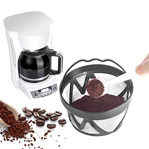 Ajcoflt Cesta do filtro de café Filtro de café preciso Máquina de café Funil Reutilizáveis Cafeteira