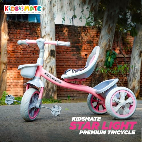 Kidsmate Starlight Premium Tricycle Pink - Image 4