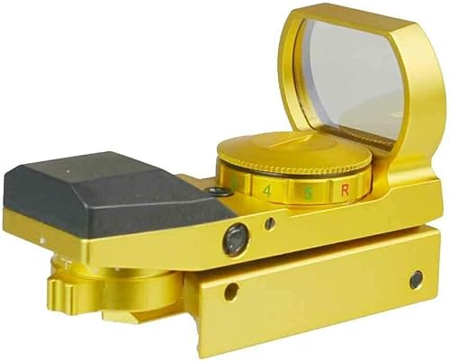 Reflejo holográfico de color dorado tanto rojo como verde y 4 retales para Picatinny/Weaver