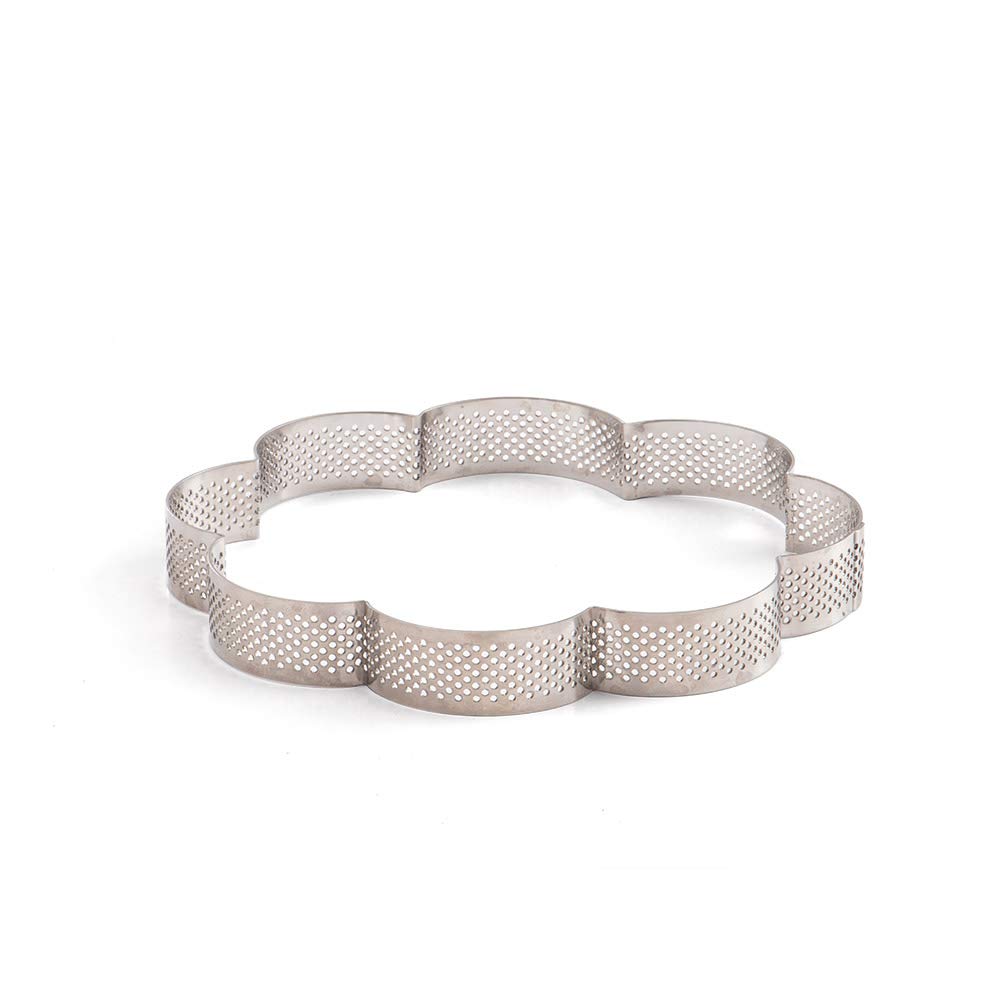 Decora 0064081 Sagoma Microforata Fiore 16 X 16 X 3,5 H Cm Inox