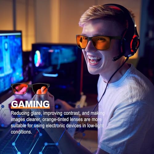 Image of Blue Light Blocking Glasses Metal Frame for Men /Woman Gaming Computer Screen Glasses