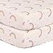 2 x Cot Bed Fitted Sheet 100% Cotton 200 Thread Count 12 Colours, Cot Bed 70 x 140 CM - Rainbow