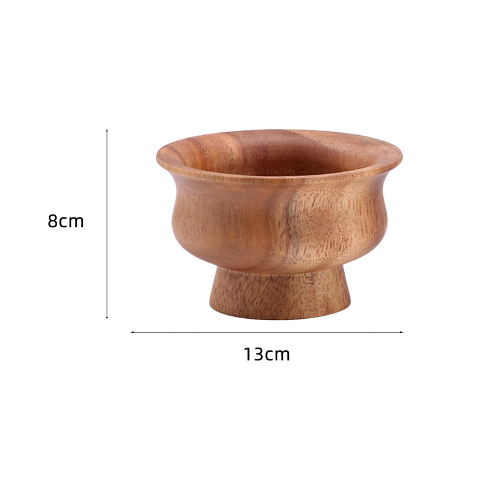 perfk Ciotola per Potpourri Ciotola Decorativa Ciotola per zuppa Multifunzione Fatta a Mano Facilmente Pulita per Bambini Ciotola per Punch in Legno per, Grande