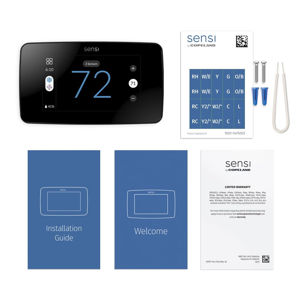 Sensi Termostato inteligente Touch 2 Wi-Fi, Alexa, certificado Energy Star, ST76