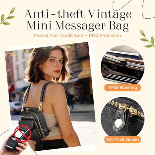 crawing Anti Theft Messenger Bag