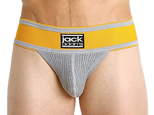 Jack Adams Athletic 2.0 Jockstrap Grey/Yellow