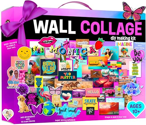 Wall Collage Kit for Teen & Tween Girls - Teenage