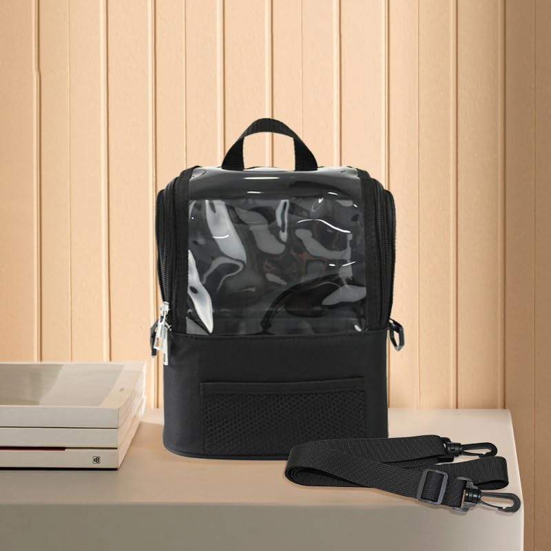 Borsa for pennelli da trucco grande capacità borsa con cerniera diagonale
