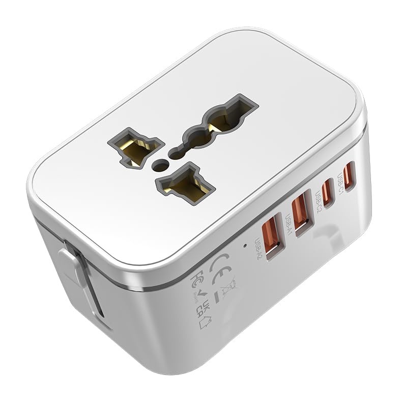 rts 8A Universal Travel Socket Universal Travel Adapter All in One | 1920W Heavy Duty Power | Travel Essentials 200+ Countries - Europe/US/UK/AU/Asia etc. | International Worldwide Socket Accessories-image-12