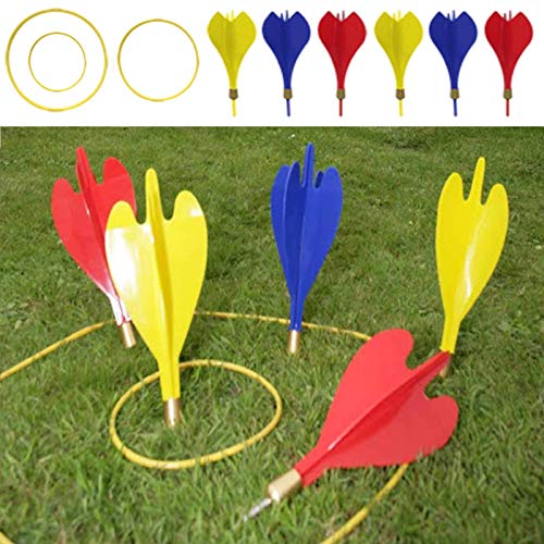 Rexco Large Giant Garden Lawn Darts Toss Throwing Game Set Party Bbq Beach Fun Family Childrens Kids Outdoor