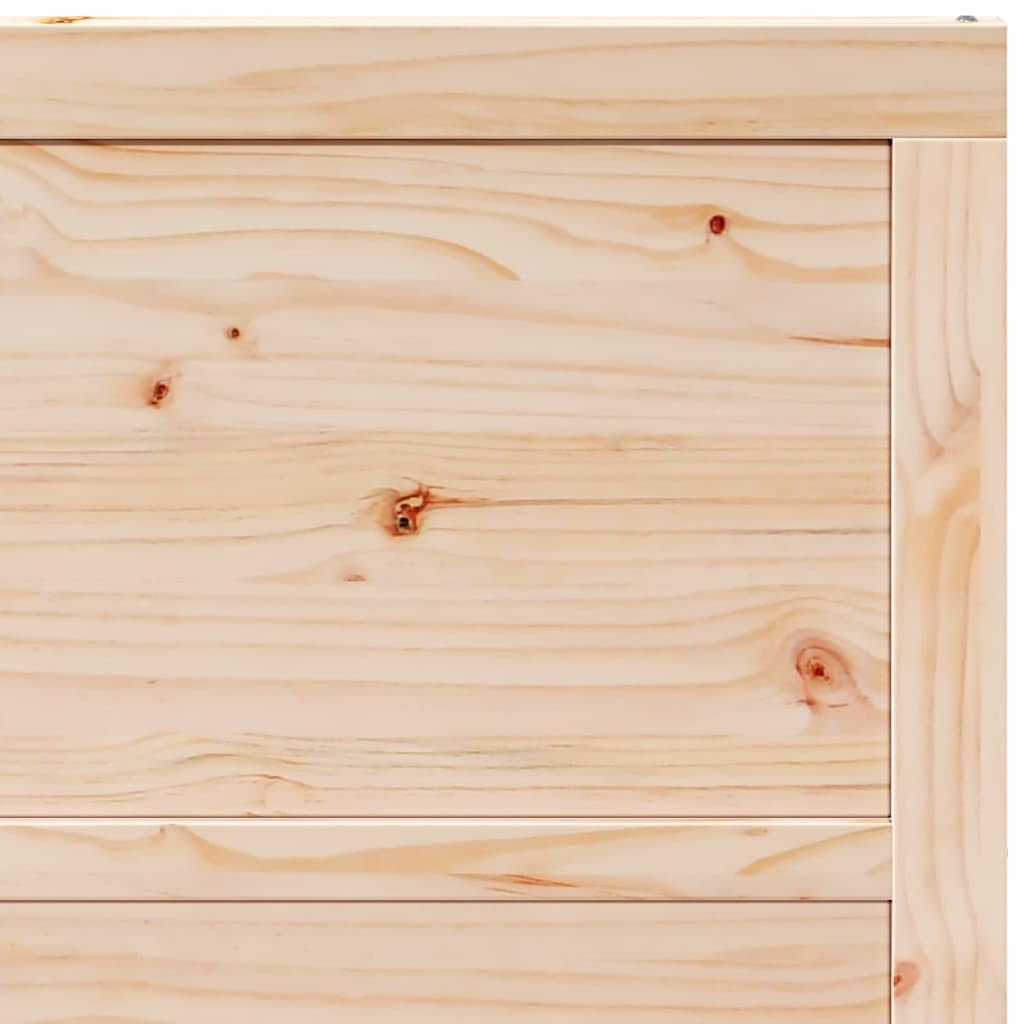 vidaXL Porte de Grange Naturel 80 x 2,5 x 208 cm Bois de pin Massif, Porte coulissante Moderne en pin Super Fonctionnelle, Parfaite comme entrée ou comme séparateur de pièce