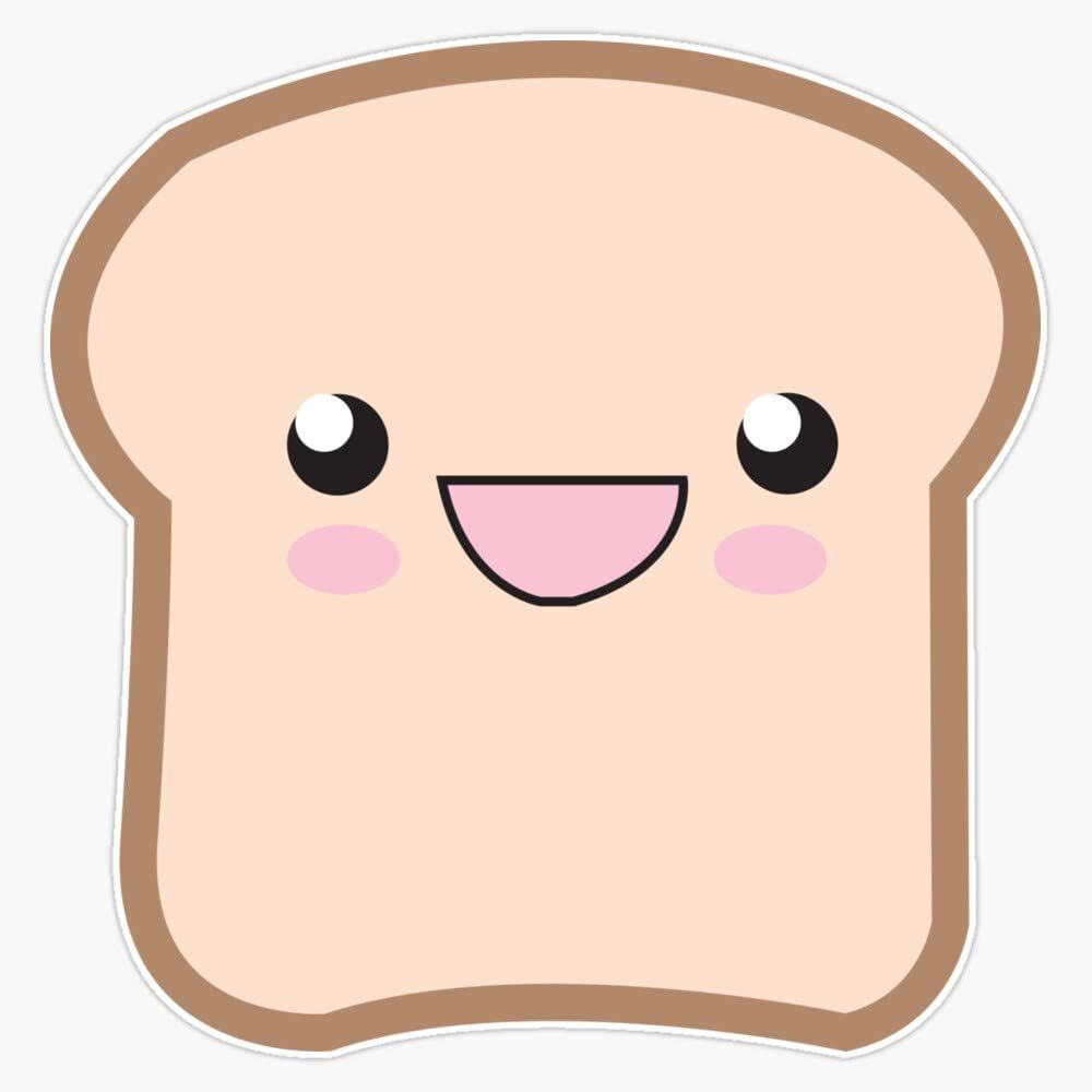 Amazon.com - Happy Toast Sticker Vinyl Bumper Sticker Decal Waterproof 5"