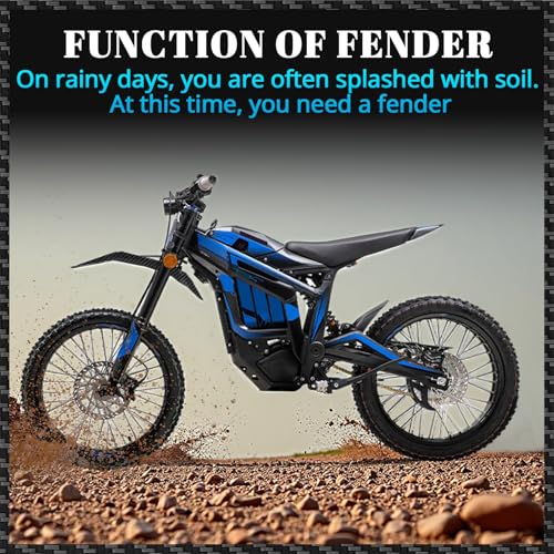 Image of CHANGCHENG Motorcycle Front Fender Talaria Mud Guard Protector Carbon Fiber Pattern Mudguard for Talaria Sting MX3 /MX4 Electric Dirt Bike