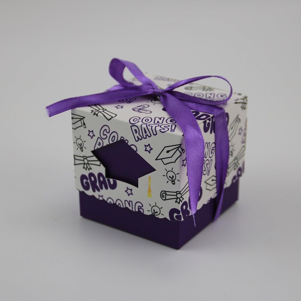 PRETYZOOM 50stücke Teiliges Abschluss Candy Boxen Kleine Süßigkeitenboxen Für Abschlussfeier Robuste Und Langlebige Geschenkverpackungen Für Festliche Anlässe Leicht Und Einfach Zu