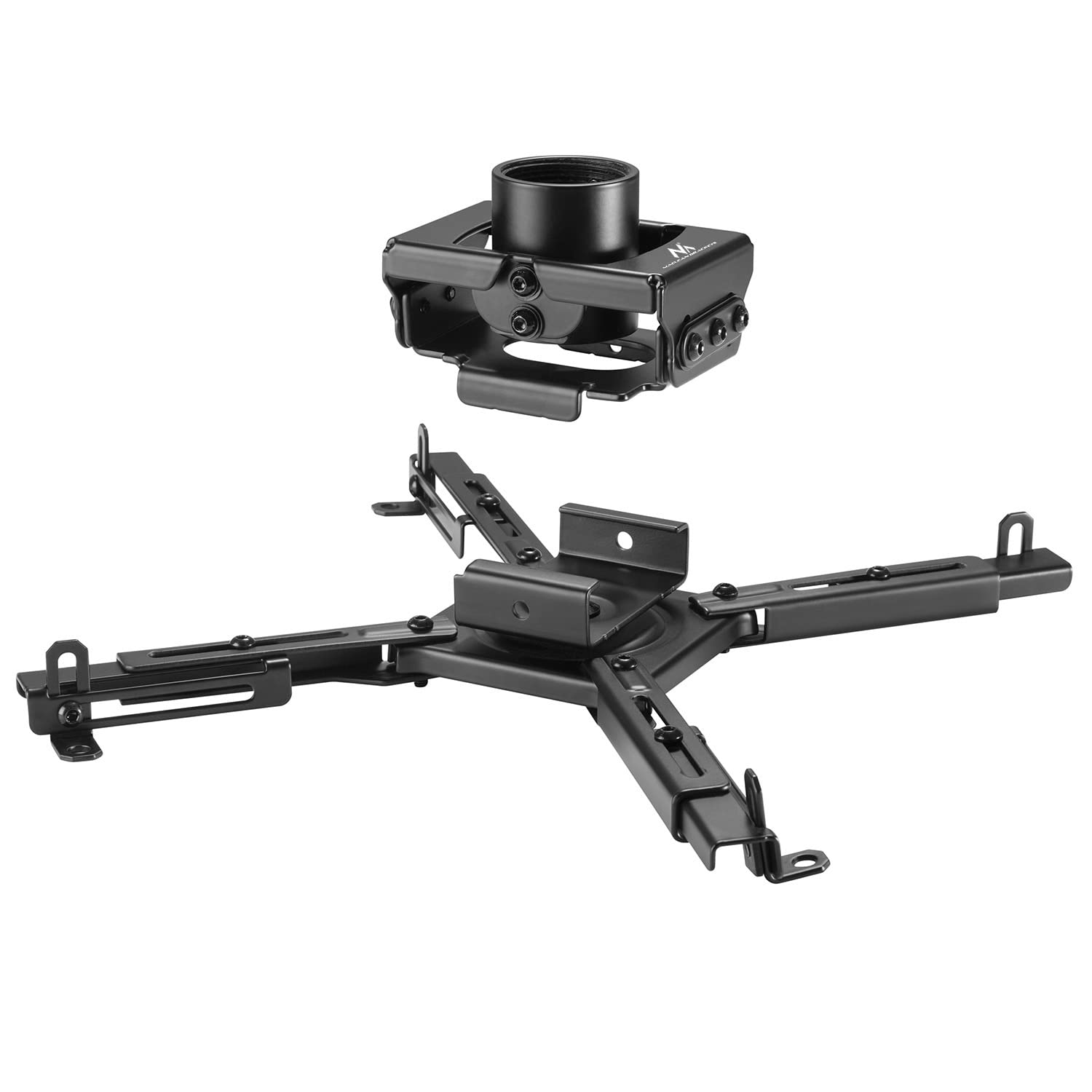 Maclean MC-913 Staffa universale per proiettore a soffitto regolabile in acciaio Inclinabile e Ruotabile 35kg