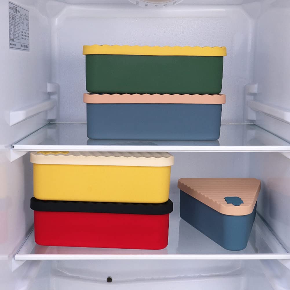 AID 1 boîte de rangement réutilisable pour pizza, économise de l'espace, bleu