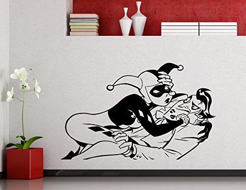 Harley and Joke Wall Decal Superhero Vinyl Sticker...