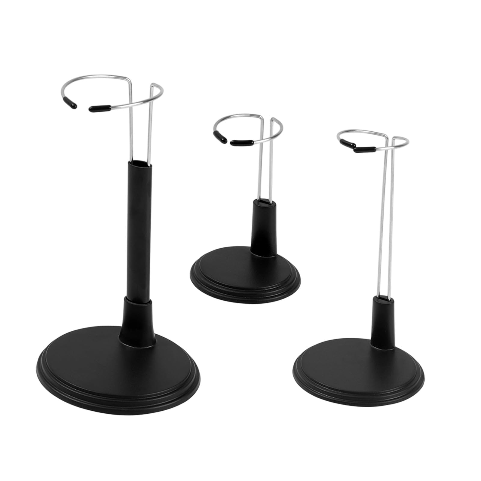 APGLSXY 3 Piece Set Knitting Display Stands Adjustable Doll Display Rack Sturdy ABS Construction for Crochet Creation Adjustable Craft Stand