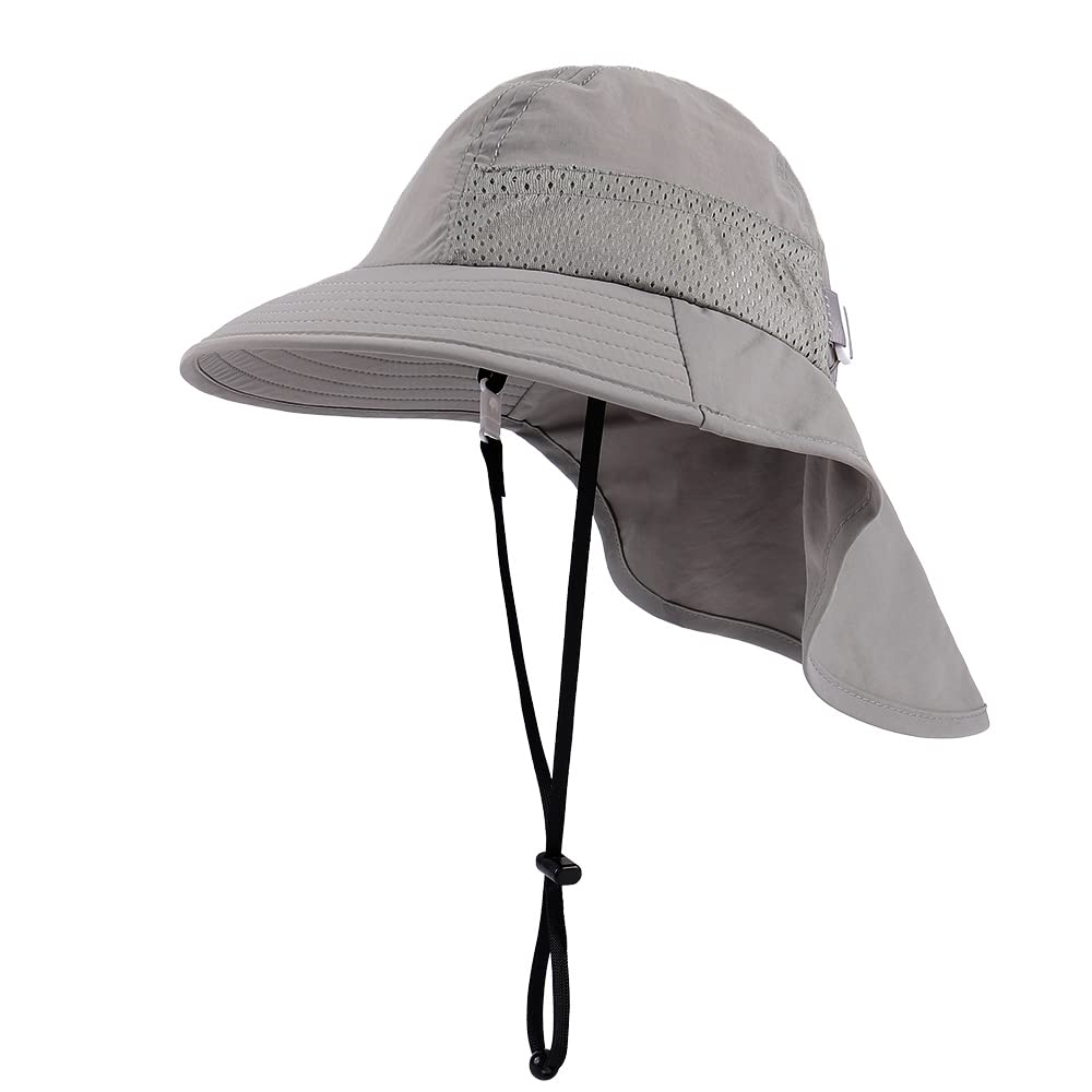 MASOCIO Sombrero de Sol Bebé Niños Verano Gorro de ala Ancha Proteccion Solar Ajustable para Exteriores Playa