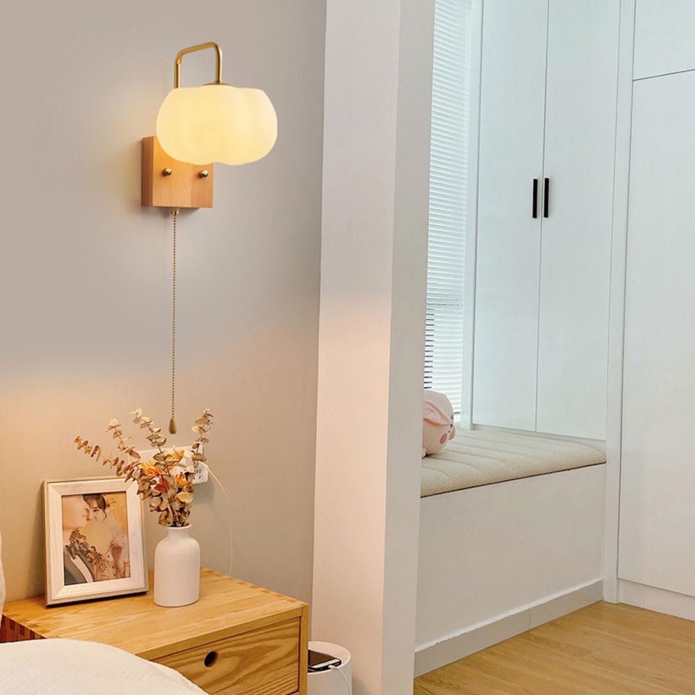 Lampada da Parete a LED con Interruttore, Applique da Comodino, faretto a Incasso, Applique Regolabili per Camera da Letto, Soggiorno, Hotel