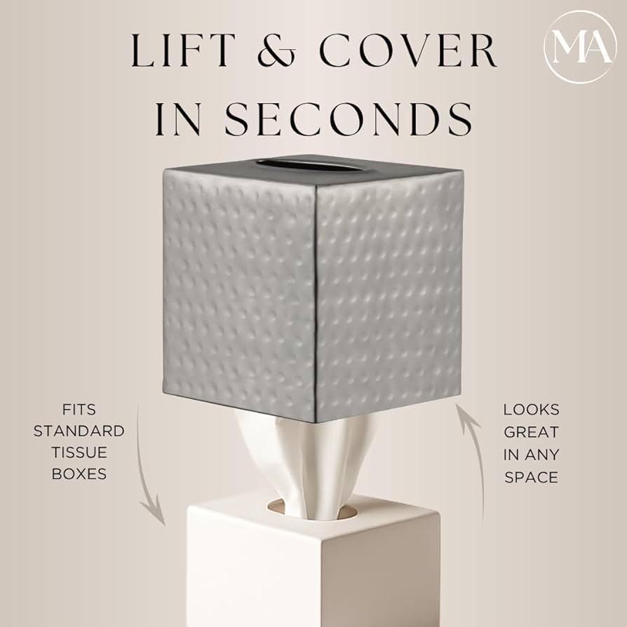 Amazon.com: Monarch Abode Hand Hammered Tissue Box Cover