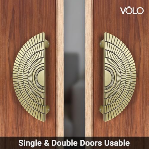 Image of VOLO Main Door Handle - Heavy Duty Pull Handle for Wooden & Glass Doors in Home, Office & Hotel Use (Model: S-626) - Pack of 1 Set (Antique - 160MM)