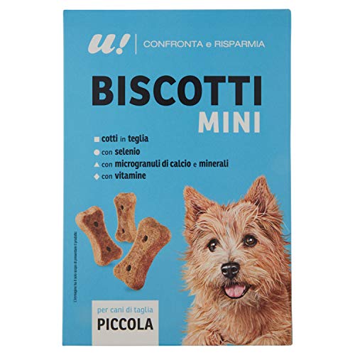 U! Confronta e Risparmia Biscotto Mini per Cani di Taglia Piccola, 500g