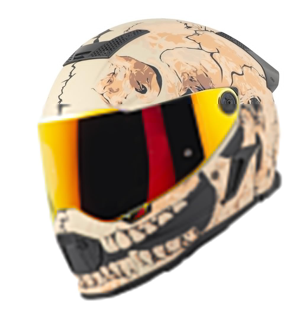 Bogotto Rapto Skull Helm, Sand, L | Beschlaghemmend