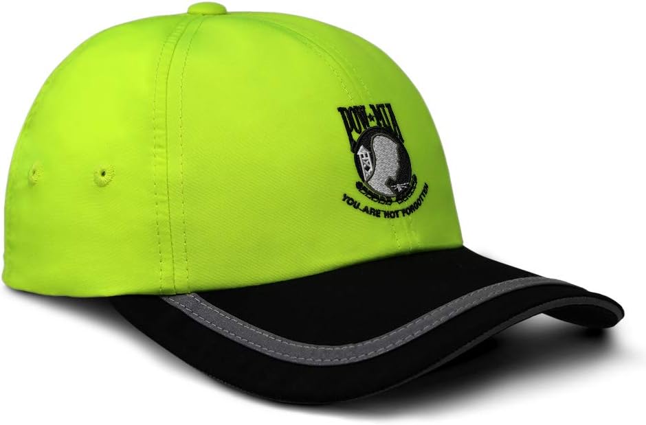 Speedy Pros Reflective Running Hat Pow Mia Embroidery Soft Neon Hunting Baseball Cap
