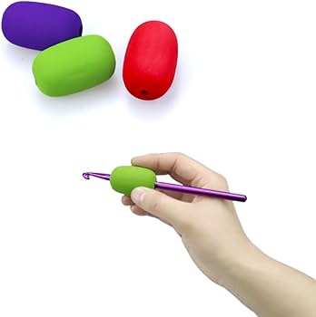 Amazon.com: 3 PCS Crochet Hook Grips for Arthritis Ergonomic Amazon.com: 3 PCS Crochet Hook Grips for Arthritis Ergonomic