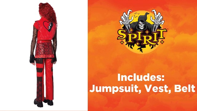 Disfraz Spirit Halloween Descendants Rojo Jumpsuit miniatura 4