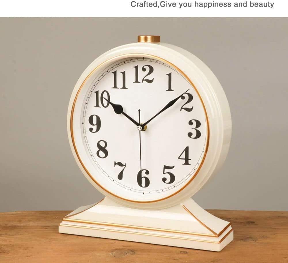 Mantle Desk Clock, Mute,Desk Decoration Clock Living Room Mantel Clock Office 28 32.5 7cm Mantel Clocks,