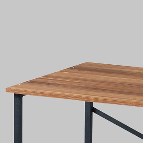 Miniatura 9 de Escritorio pequeño para computadora de oficina en casa de 35 pulgadas, escritorio de escritura simple, mesa de estudio moderna con marco de metal