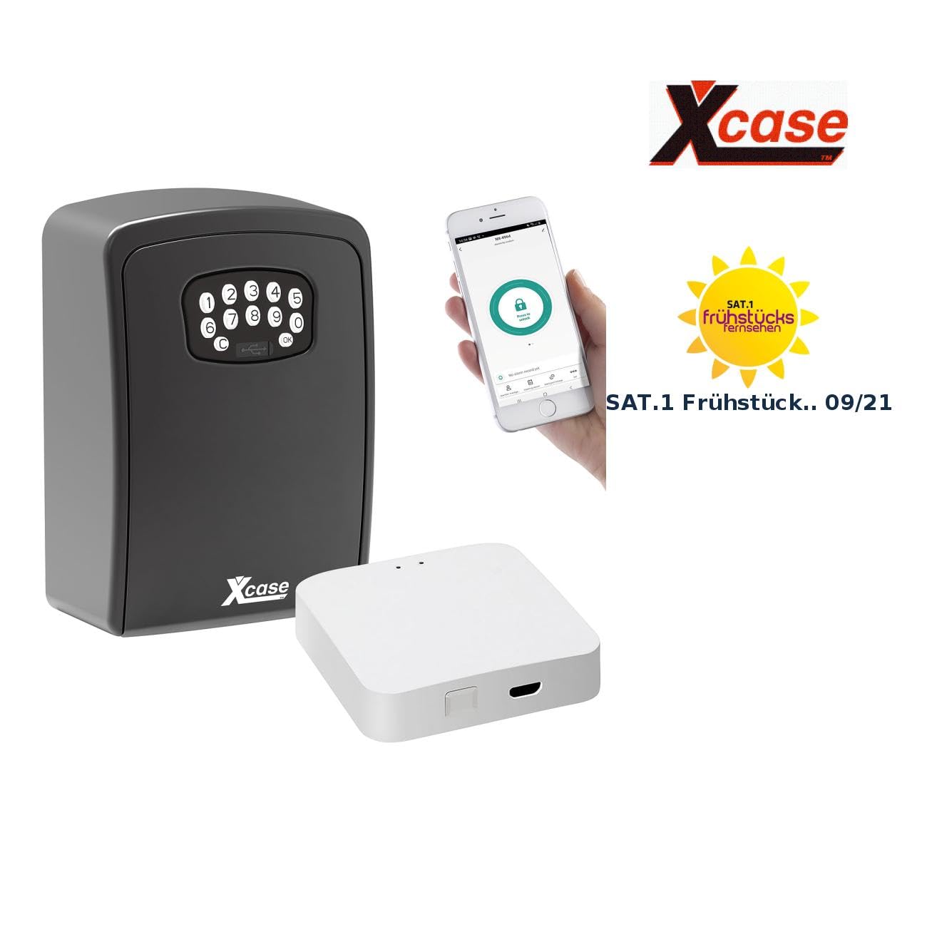 Coffret à clés connecté étanche avec passerelle wifi Mesh [XCase]