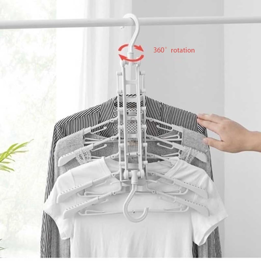 Perchas Ahorra Espacio Perchas Para Pantalones Que Ahorran Espacio, Estante Organizador De Ropa Antideslizante, Estante Para Pantalones De 6 Capas Para Bufanda, Pantalones Vaqueros, 2 Uds. Perchas Rop